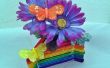 Vase à fleur Popsicle Stick - Rainbow