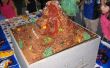 Gâteau d’anniversaire volcan en éruption