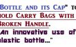 Poignée de sac à l’aide d’une bouteille en plastique et son plafond de réparation. Une utilisation créative de la bouteille en plastique usagé