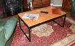 Table basse en bois acier & palette