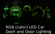 RGB LED voiture Dash et éclairage de la porte