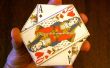 Le trois cartes Monte - une pochette Origami