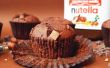 Centre de Nutella chocolat puce Muffins avec une truffe Nutella