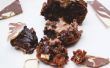 Triple des morceaux de chocolat Muffins avec Ganache Centre