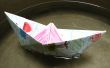 Flottant bateau avec origami