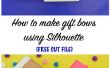 Comment fabriquer du papier cadeau arcs à l’aide de la silhouette (Free coupe fichier)