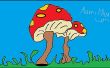 Doodle : Un sac à dos, Dauphin & champignon à l’aide de Microsoft Paint