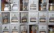 Repurposed PO BOX Spice Cabinet