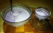 Violet crème glacée noix de coco tendres