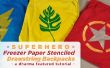Super-héros congélateur papier peint au pochoir sac à dos