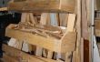 Rack de stockage du bois mobile flexible à l’aide de palettes