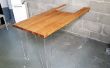 Table en bois et Plexiglas design DIY Sunflower Oil