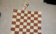 Portable Mini Chess Set de juste papier et ruban