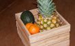 Fruits/légumes caisse de 2 "X 3" bois (16 pouces de long)