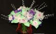 Un Bouquet de fleurs faites d’ail Mesh sacs