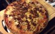 Accueil Pizza faite avec Bacon, champignons et oignon