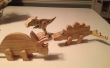 En bois jouet dinosaures