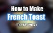 Comment faire le pain Français grillé - recette facile