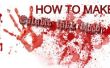 Comment faire mangeable faux sang