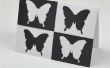 Andy Warhol Style papillon carte