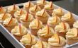 Peach Cupcakes avec glaçage fromage à la crème à Peach