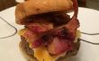 Super juteuse porc Burger au Bacon et aux champignons