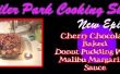 Chocolat cuit Donut Pudding avec Malibu Margarine sauce aux cerises