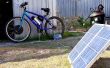 Charger la batterie du vélo électrique avec panneau solaire