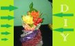 DIY Vase a fleurs en papier déchets nouvelles