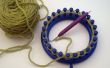 Bâti sur un métier à tricoter