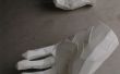 « Mains de talibans » Sculptures en plastique ondulé de MOH extraites des données 3D