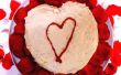 Gâteau de velours rouge Saint Valentin coeur