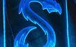 Dragon bleu glowy veilleuse