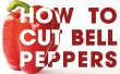 2 façons rapides de coupe, épépinez, & déveiner un poivron