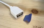 Prise USB de la poussière - feuille