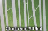 Forêt de silhouette murale