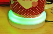 WiFi sous contrôle café COASTER avec couleur changeant température indicateur LED