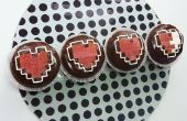 Coeur de Zelda conteneur Cupcakes