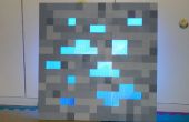 2 « x 2 » Glowing Minecraft minerai veilleuse