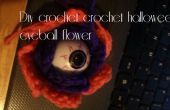 Yeux boule fleur au crochet bricolage halloween