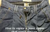 Comment réparer une tirette jeans qui ne restera pas jusqu'à