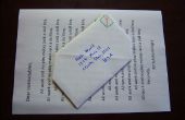 Exempte d’enveloppe lettre envoi (origami Snail-Mail)