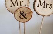 BRICOLAGE bois Wedding Cake Toppers