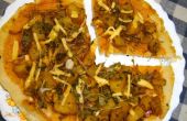 Riz farine Pizza à croûte (Orotti) avec Masala Aloo(Potato)