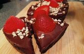 La plus Simple tarte au chocolat fraise jamais ! 