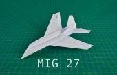 Comment plier un avion en papier : MIG 27 chasseurs soviétiques