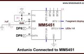 Arduino avec le pilote d’affichage à LED MM5451