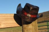 Chapeau de Cowboy en cuir fabriqués à la main