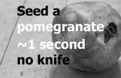 Peler une pomme-grenade dans ~ 1 seconde sans un couteau