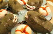 Requin et Life Saver Cupcakes